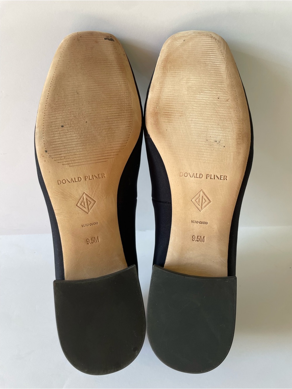 Donald J. Pliner Women’s Navy Blue Square-Toe Ballet Flats Block Heel Shoes 9.5 - Picture 8 of 8